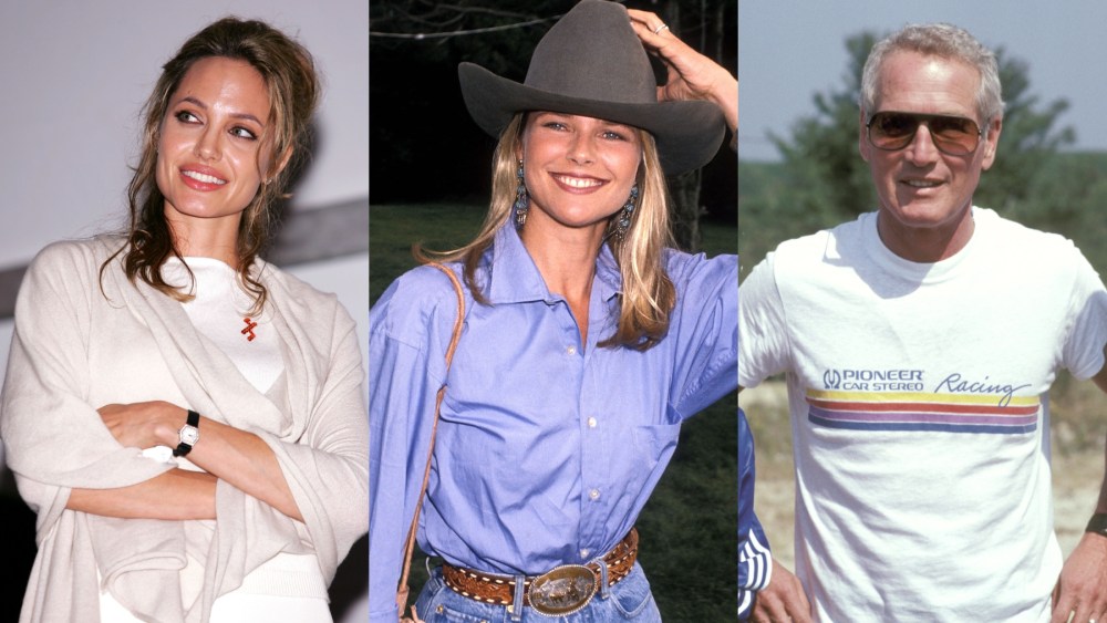 Angelina Jolie in East Hampton in 2005, Christie Brinkley in Montauk in 1990, Paul Newman in Bridgehampton in 1981, Hamptons, celebrity style, fashion