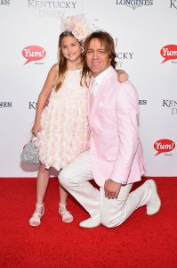 LOUISVILLE, KY - MAY 02:  Dannielynn Birkhead (L) and Larry Birkhead attend the 141st Kentucky Derby at Churchill Downs on May 2, 2015 in Louisville, Kentucky.  (Photo by Michael Loccisano/Getty Images for Churchill Downs)
