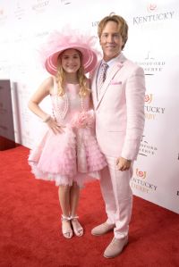 LOUISVILLE, KENTUCKY - MAY 04:  Dannielynn Birkhead and Larry Birkhead attend the 145th Kentucky Derby at Churchill Downs on May 04, 2019 in Louisville, Kentucky. (Photo by Jason Kempin/Getty Images for Churchill Downs)