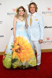 LOUISVILLE, KENTUCKY - MAY 06: Dannielynn Birkhead and Larry Birkhead attends the 149th Kentucky Derby at Churchill Downs on May 06, 2023 in Louisville, Kentucky. (Photo by Stephen J. Cohen/Getty Images)