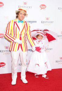 LOUISVILLE, KY - MAY 04:  Larry Birkhead and Dannielynn Birkhead attend the 139th Kentucky Derby at Churchill Downs on May 4, 2013 in Louisville, Kentucky.  (Photo by Michael Loccisano/Getty Images)