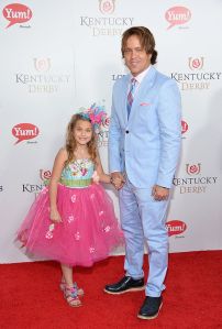 LOUISVILLE, KY - MAY 03: Dannielynn and Larry Birkhead attend 140th Kentucky Derby at Churchill Downs on May 3, 2014 in Louisville, Kentucky.  (Photo by Mike Coppola/Getty Images)