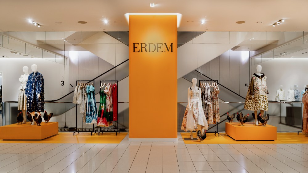 The Erdem pop-up shop at Nordstrom.