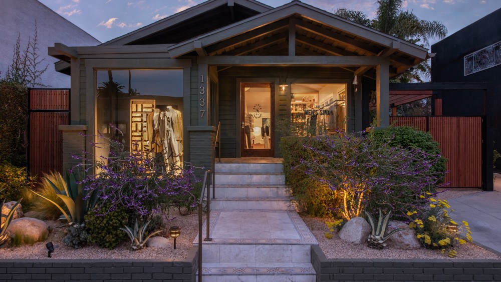 Todd Snyder's Abbot Kinney store is in a Craftsman bungalow.