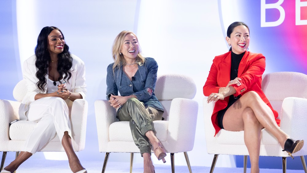 Brown Girl Jane's Tai Beauchamp, U Beauty's Tina Chen Craig and Tower 28's Amy Liu at the WWD 2024 Beauty CEO Summit.