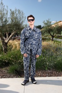 Nicholas Galitzine attends Fendi Men's SS24 Fashion Show at Fendi Factory on June 15, 2023 in Florence, Italy.