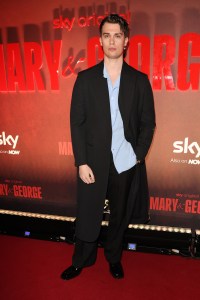 Nicholas Galitzine attends the "Mary and George" UK Premiere at Banqueting House on February 28, 2024 in London, England.