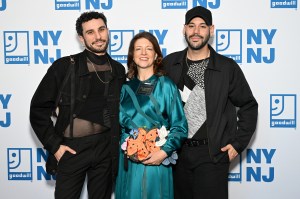 NEW YORK, NEW YORK - MAY 02: (L-R) Daniel Silverstein, Katy Gaul-Stigge and Mario DeMarco attend the Goodwill Night of Treasures Gala at Tapestry on May 02, 2024 in New York City. (Photo by Slaven Vlasic/Getty Images for Goodwill NYNJ)