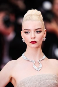 CANNES, FRANCE - MAY 15: Anya Taylor-Joy attends the "Furiosa: A Mad Max Saga" (Furiosa: Une Saga Mad Max) Red Carpet at the 77th annual Cannes Film Festival at Palais des Festivals on May 15, 2024 in Cannes, France. (Photo by Vittorio Zunino Celotto/Getty Images)