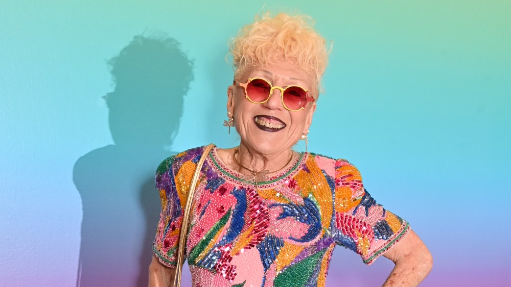 Judy Chicago attends a dinner hosted by Dior to celebrate the opening of "Judy Chicago: Revelations" at Serpentine North in London