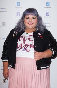 MIAMI, FL - SEPTEMBER 13:  Ashley Nell Tipton Project Runway Season 14 winner is on the set of Telemundo Studio on September 13, 2016 in Miami, Florida.  (Photo by John Parra/Getty Images)