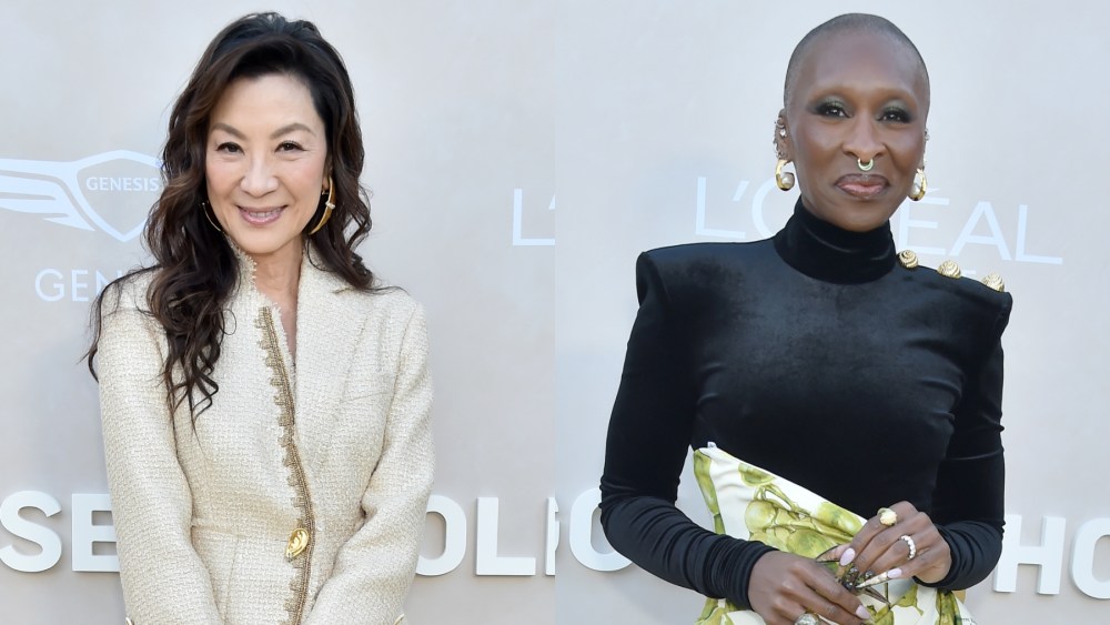 Michelle Yeoh and Cynthia Erivo at Gold House’s Gold Gala held on May 11 in Los Angeles.