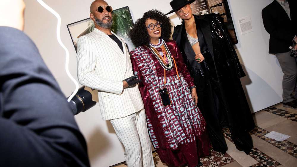 Swizz Beatz, Sherry Bronfman and Alicia Keys.