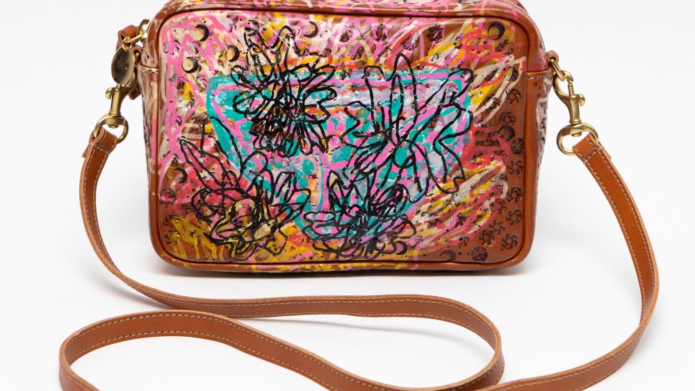 Juan Aguilera designed Clare V Creative Growth Art Center handbag.