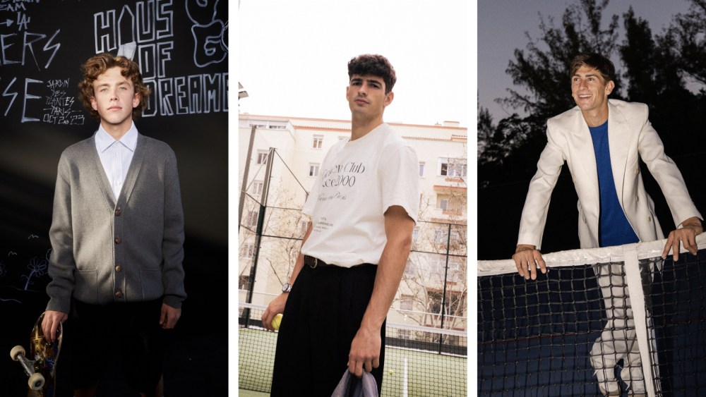 Keegan Palmer, Arturo Coello and Matteo Arnaldi, the new Golden Goose brand ambassadors.