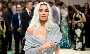 Kim Kardashian at the 2024 Met Gala: "Sleeping Beauties: Reawakening Fashion" on May 6 in New York, red carpet, Vogue, Maison Margiela, John Galliano