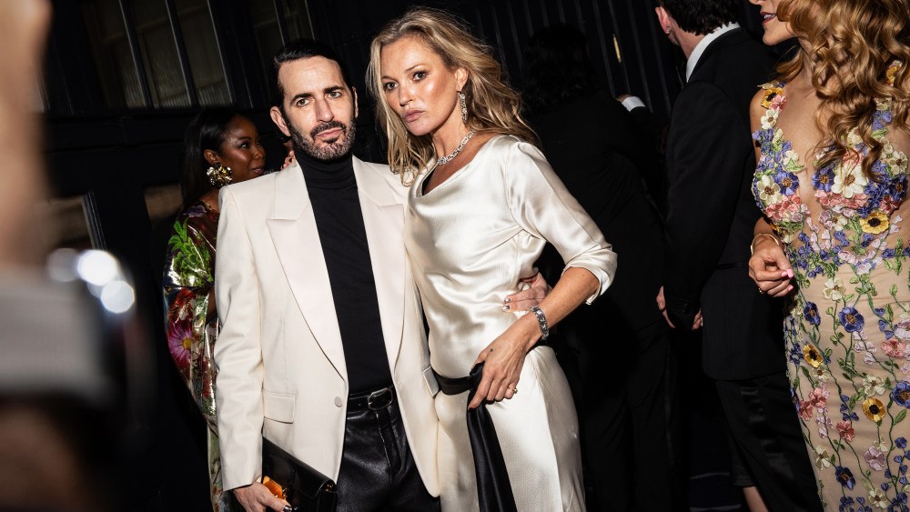 Marc Jacobs and Kate Moss at the The King's Trust gala held at Cipriani South Street on May 2, 2024 in New York, New York.
