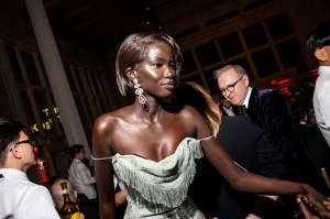 Anok Yai at the The King's Trust gala held at Cipriani South Street on May 2, 2024 in New York, New York.