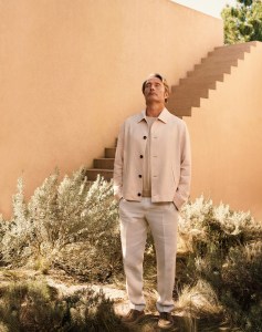 Mads Mikkelsen fronts the Zegna spring 2024 ad campaign Oasi Lino4