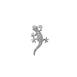 Mikimoto Gecko diamond brooch.