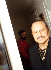 Morgan Spector and Willy Chavarria getr ready for the Met Ball