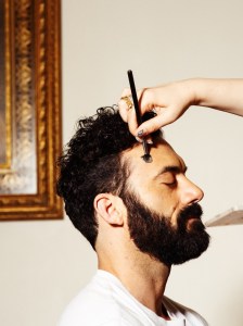 Morgan Spector gets ready for the Met Ball with Willy Chavarria