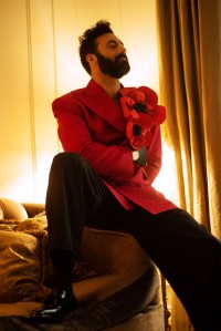 Morgan Spector gets ready for the Met Ball with Willy Chavarria