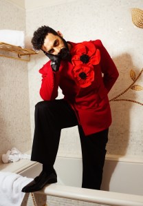 Morgan Spector gets ready for the Met Ball with Willy Chavarria