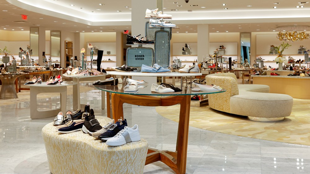 Neiman Marcus, Beverly Hills, shoe floor, shoe store, luxury shoes, retail