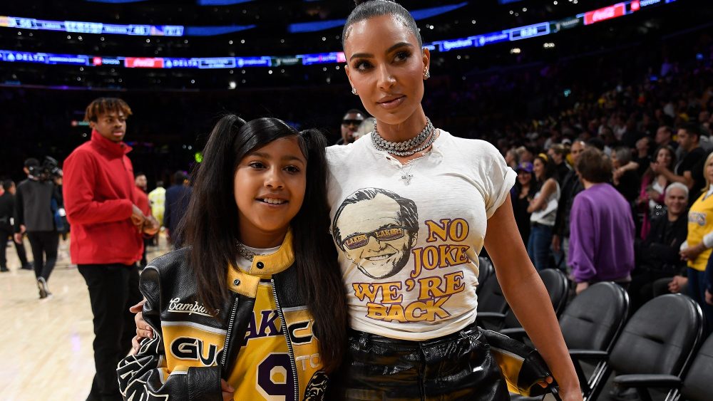 North West lion king costume, and Kim Kardashian at a basketball game in Los Angeles in May, ERL, Lion King, Eli Russell Linnetz, faux fur
