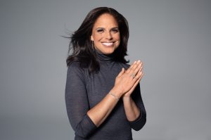 Soledad O’Brien, chic and simple in Limitless ring and cuff and Radiance earrings.