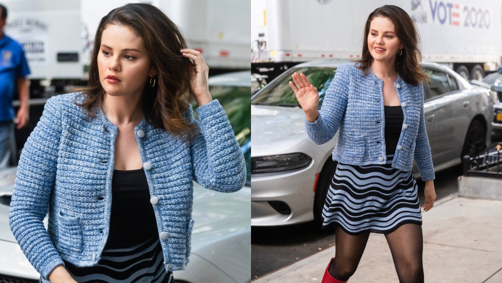 Selena Gomez in Rebecca Vallance and Missoni While Filming 'OMITB'