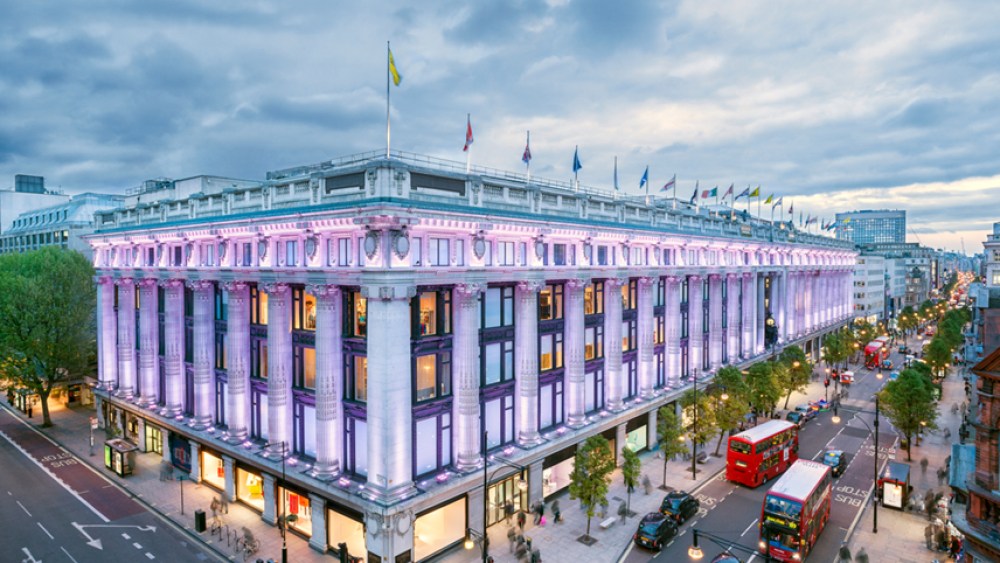 The Selfridges flagship on Oxford Street in London.
