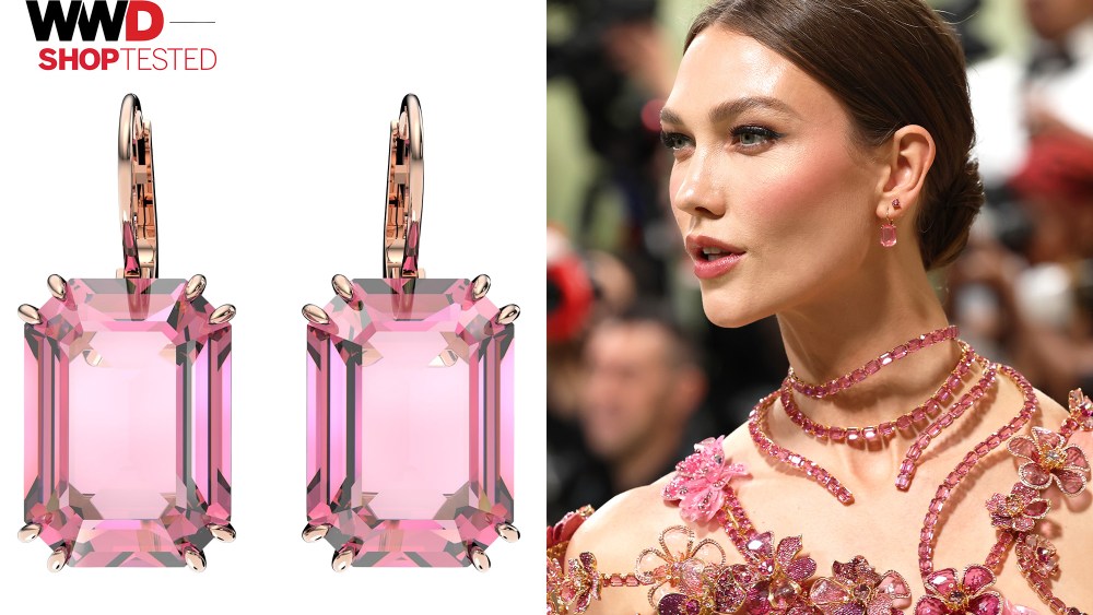Swarovski Millenia Drop Earrings our editors tested; Karlie Kloss wearing Swarovski Earrings to 2024 Met Gala