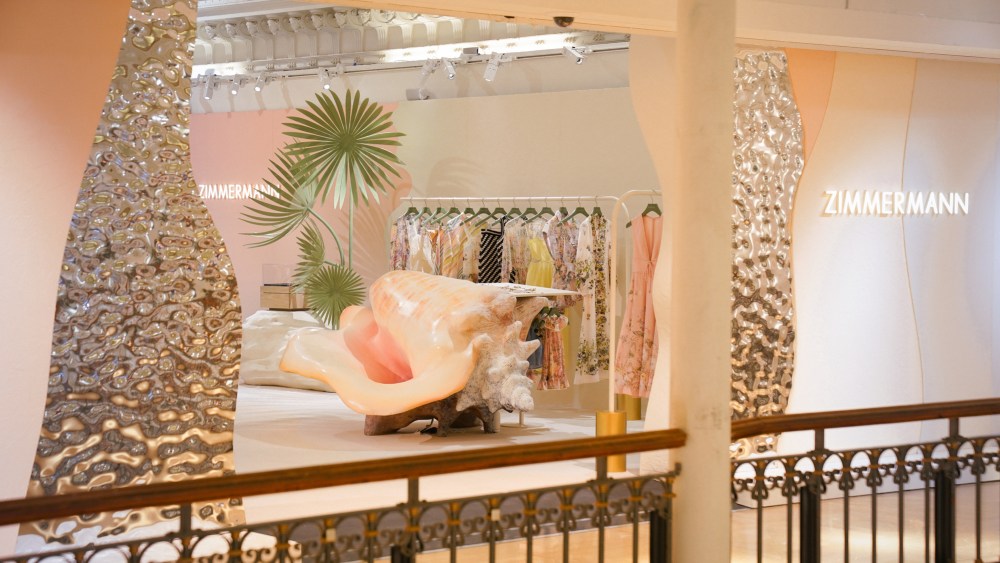 The entrance of the Zimmermann pop-up at Le Bon Marché.