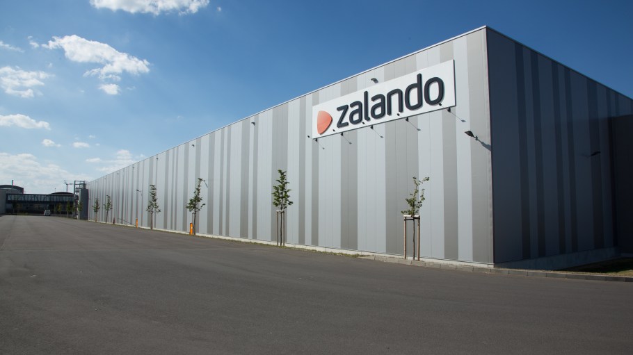 Zalando logistics center in Erfurt, Germany.