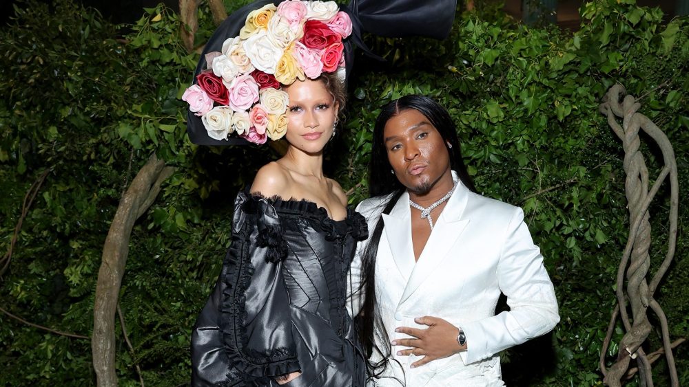 Zendaya and Law Roach at the 2024 Met Gala.
