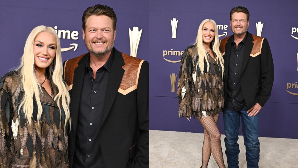 Gwen Stefani and Blake Shelton at the 59th Academy of Country Music Awards from Ford Center at The Star on May 16, 2024 in Frisco, Texas.