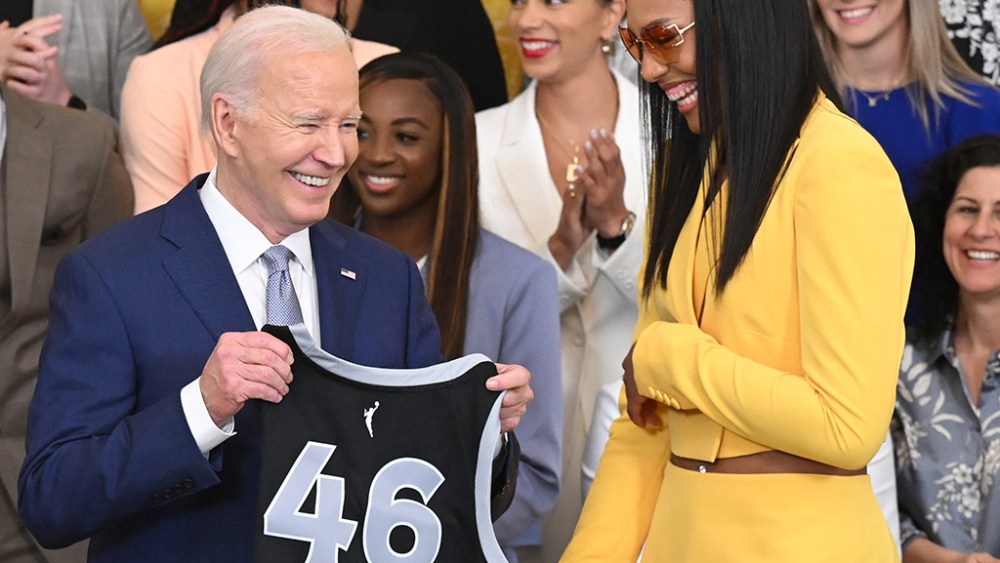 A'ja Wilson, Las Vegas Aces, Joe Biden, White House
