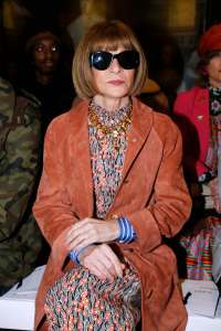Anna Wintour in the front row at Erdem Fall 2020.