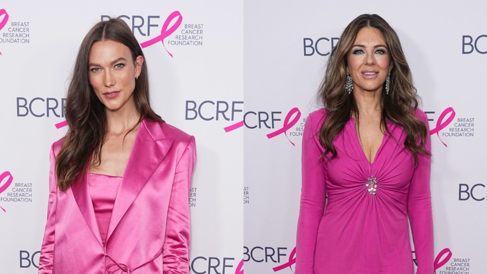 Karlie Kloss and Elizabeth Hurley at the Breast Cancer Research Foundation Hot Pink Party 2024.