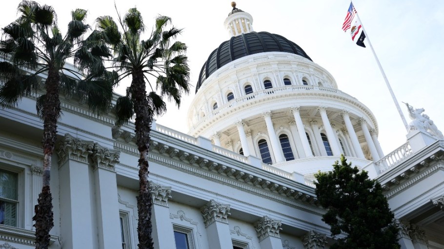 The California State Capitol building in Sacramento.