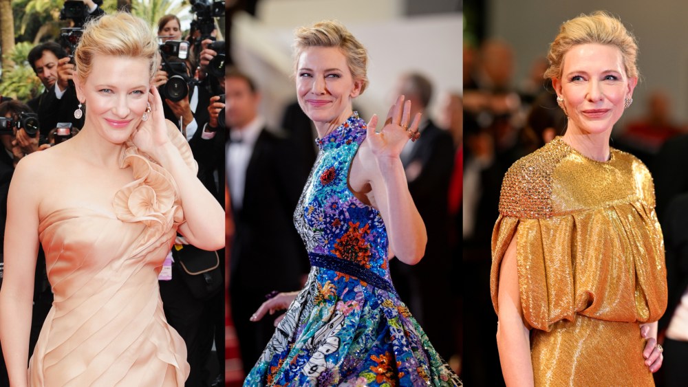 Cate Blanchett at the Cannes Film Festival over the years.
