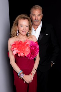 Caroline Scheufele and Kevin Costner
