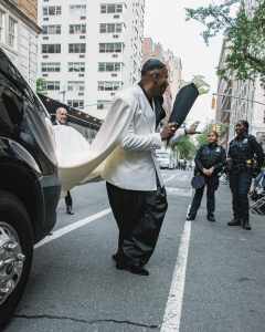 Colman Domingo gets ready for the Met Ball 2024.