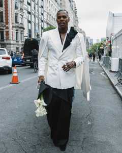 Colman Domingo gets ready for the Met Ball 2024.