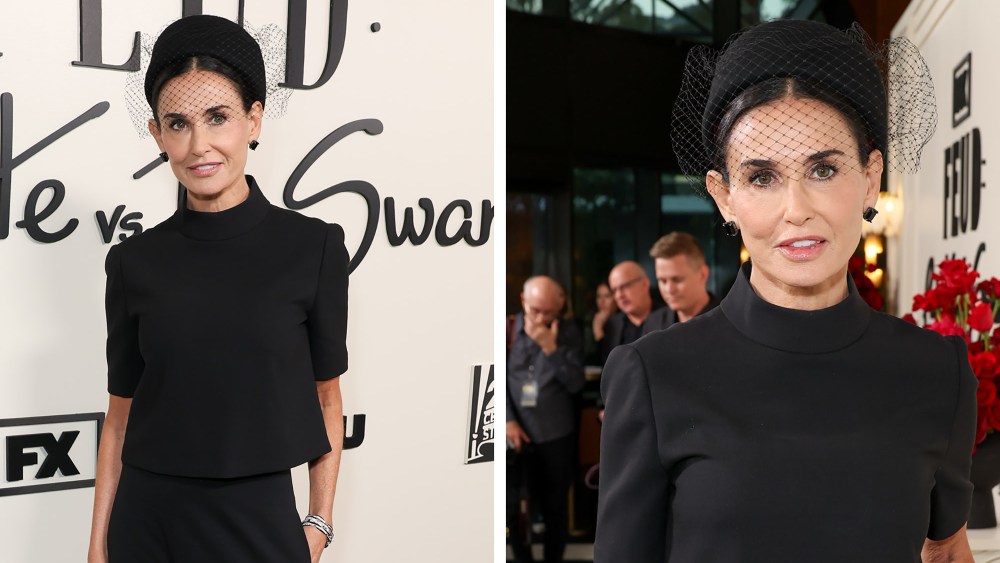 Demi Moore at the red carpet event for FX's "FEUD: Capote vs. The Swans"