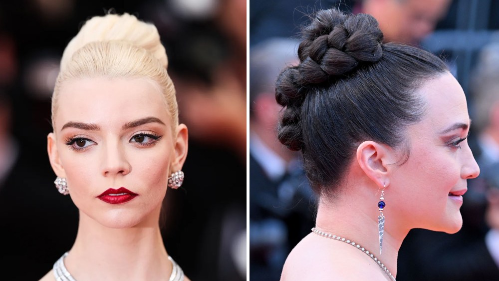 naomi campbell, best beauty, hair and makeup trends, Anya Taylor-Joy attends the "Furiosa: A Mad Max Saga" red carpet at the 77th annual Cannes Film Festival at Palais des Festivals on May 15, 2024 in Cannes, France.