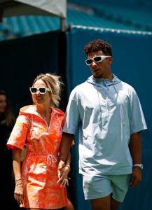 Patrick Mahomes and Brittany Mahomes