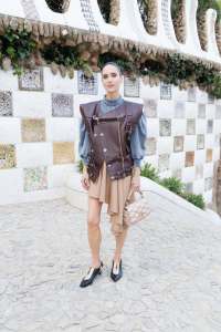Jennifer Connelly front row at the Louis Vuitton Cruise 2025 show.